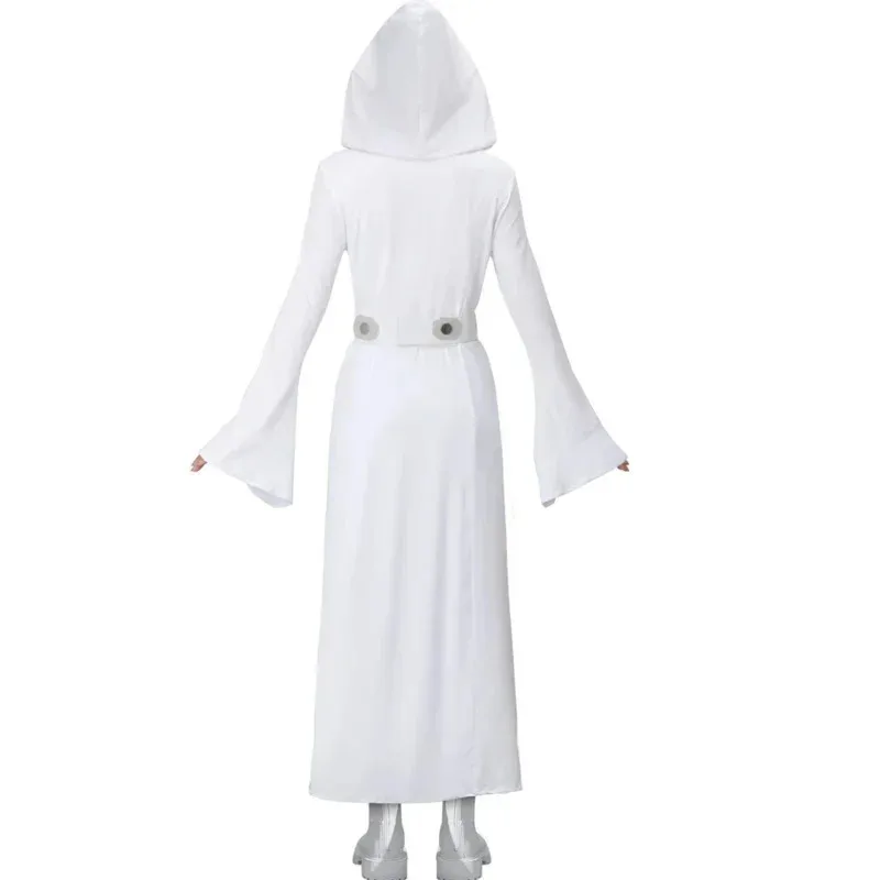 

asdh8@Bear's Den Leia Princess for Women Adult Pure White Vintage Halloween costume Dress Belt Female Uniform Fancy Ba New 2025C