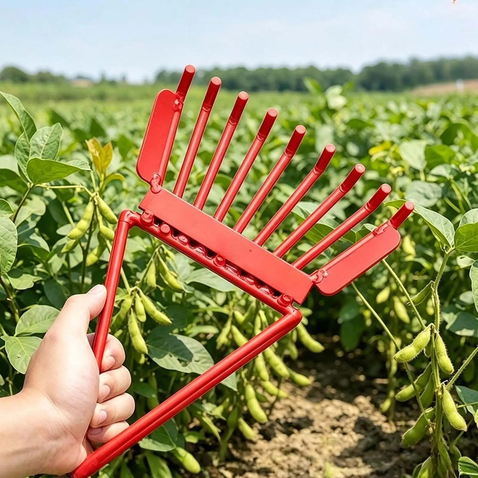 Peanut Picker Rake Edamame Picker Catcher Harvest Tool for Hickory Berry Chestnuts