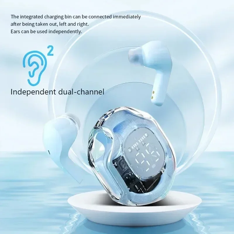 Casque Bluetooth sans fil T8 TWS, casque 5.3, écouteurs de jeu de sport, contrôle tactile des basses pour le matin, nouveau