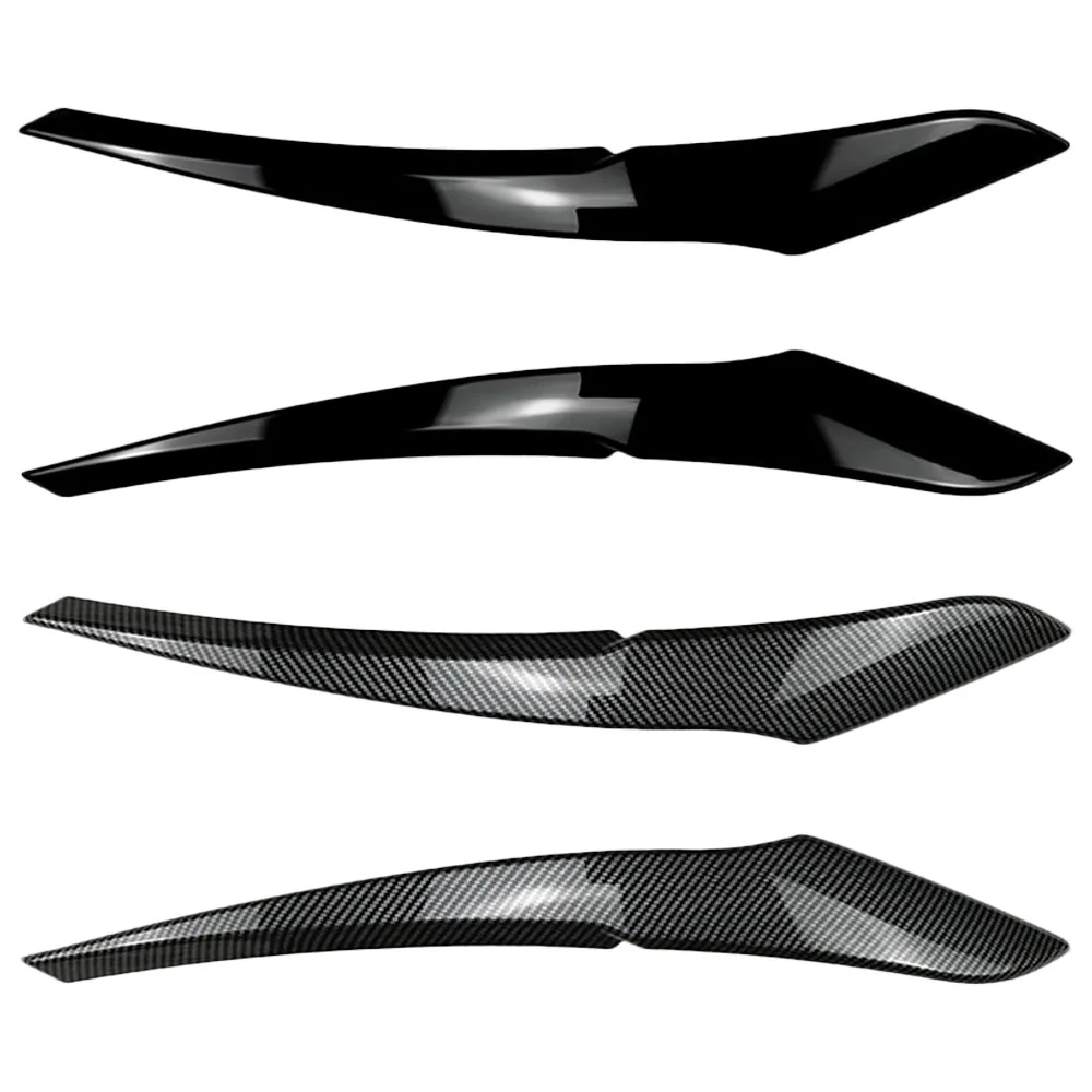 2pcs Car Headlamp Eyelid Eyebrow Covers For BMW 1 Series F20 F21 Base Version 2011 2012 2013 2014 Front Left/ Right ﻿
