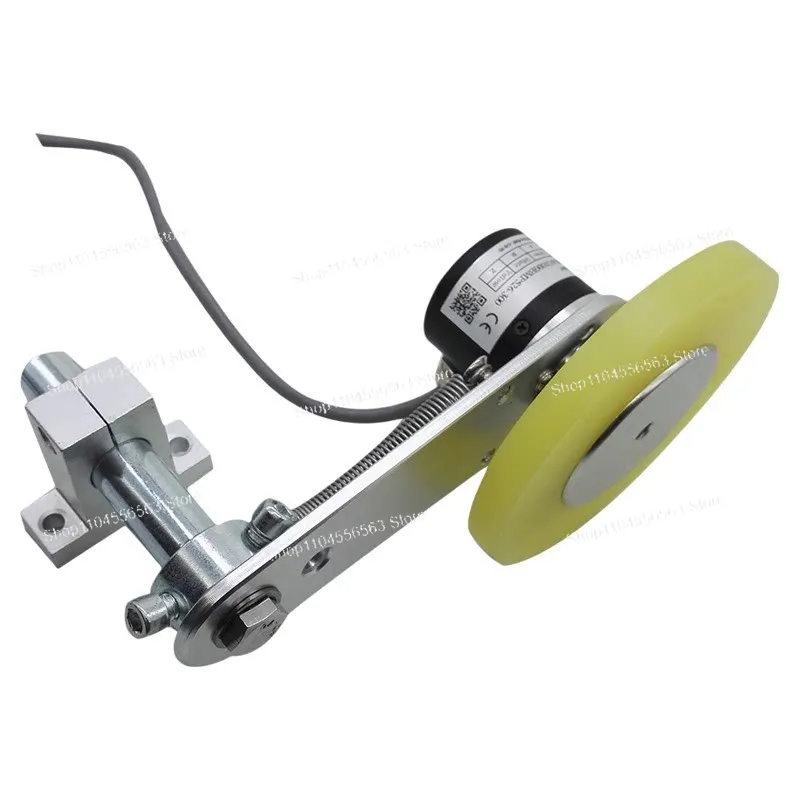 GHW38 Wheel Length Measuring Sensor NPN PNP ABZ 100 200 500 2000PPR Rotary Encoder With Bracket Holder