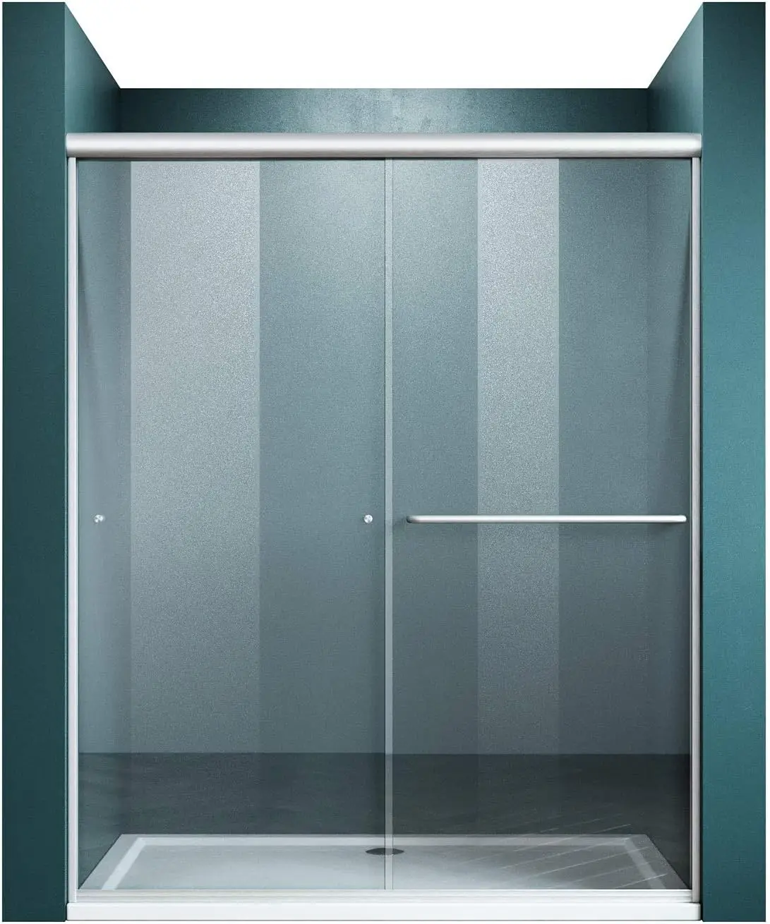 60 in. W x 72 in. H Sliding Shower Door, with 1/4