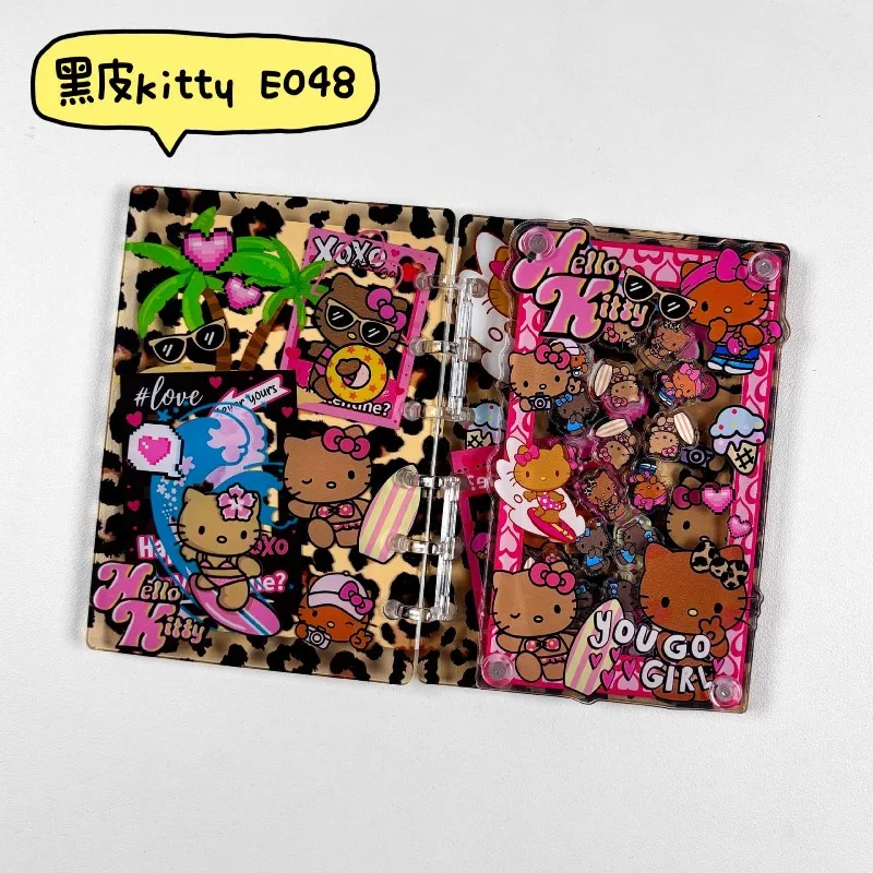 Desenhos animados anime sanrio bonito olá kitty a7 livro de folhas soltas andwind shake lutador caderno acrílico, almofadas de escrita presente de aniversário