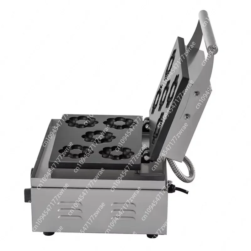 Commercial Electric Plum Blossom Donut Waffle Maker 5-Grid Flower Shape Donut Machine PB-5A