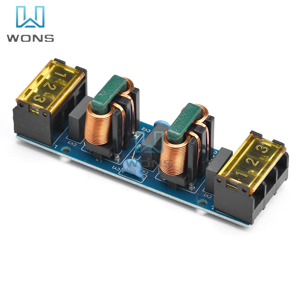 Filtr mocy 25A EMI wysokiej częstotliwości dwustopniowa płytka filtra dolnoprzepustowego mocy do wzmacniacza mocy PCB obwód filtra elektrycznego