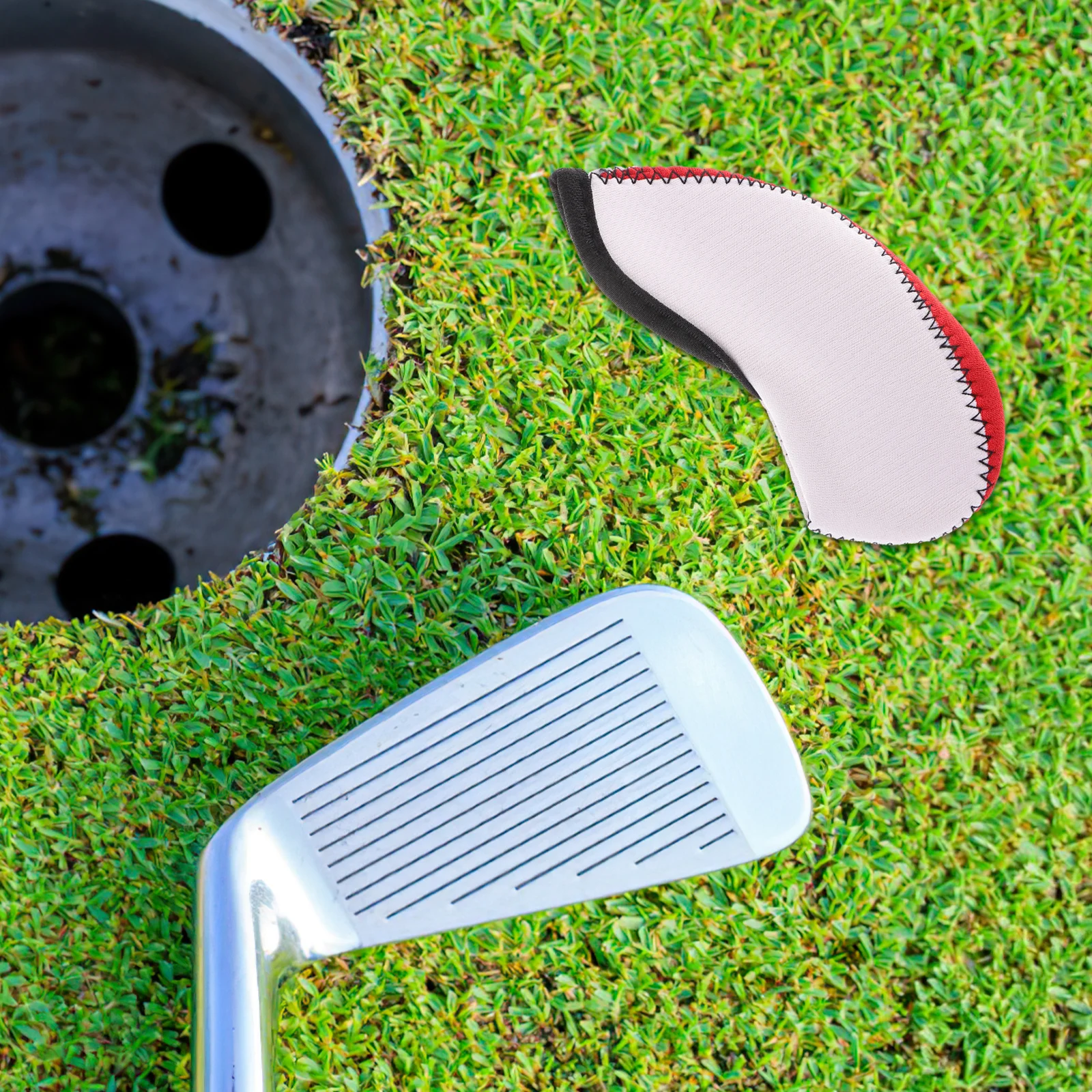 

10Pcs Golf Iron Head Covers Durable Neoprene Protective Club Cover Snug Fit for Golf Irons Driver Accessories