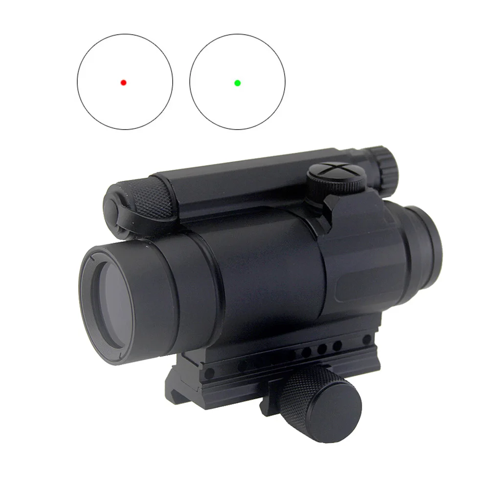 

Tactical M4 Red and Green Dot Reflex Sight Hunting Rifle Scope Collimator Optics with Spacer and QRP2 Mount