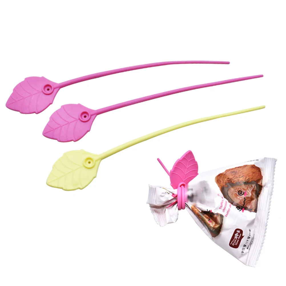 

10 pcs Silicone Food Sealing Rope Reusable Bag Clips Cable Ties Earphone Cord Organizer Fast Binding Self-Locking Moisture Proof