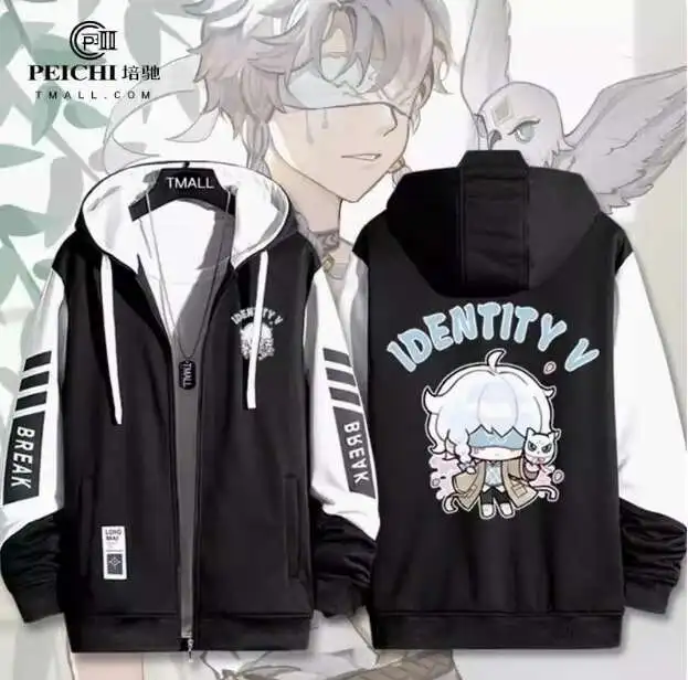 

Anime Identity Ⅴ Eli Clark Cheerleader Hooded Hoodie Cosplay Autumn Winter Men Women Coat Loose Jacket Tops anime