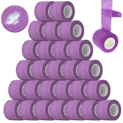 48/24/12/6/3PCS Purple Tattoo Bandages Tattoo Grip Tape Wrap Elastic Bandage Rolls For Tattoo Machine Grip Tattoo Accessories