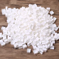 25/50/100pcs 2ml White/Transparent Empty Plastic Watercolor Half Pan Paint Grid Pans for Watercolor Acrylic Oil Gouache