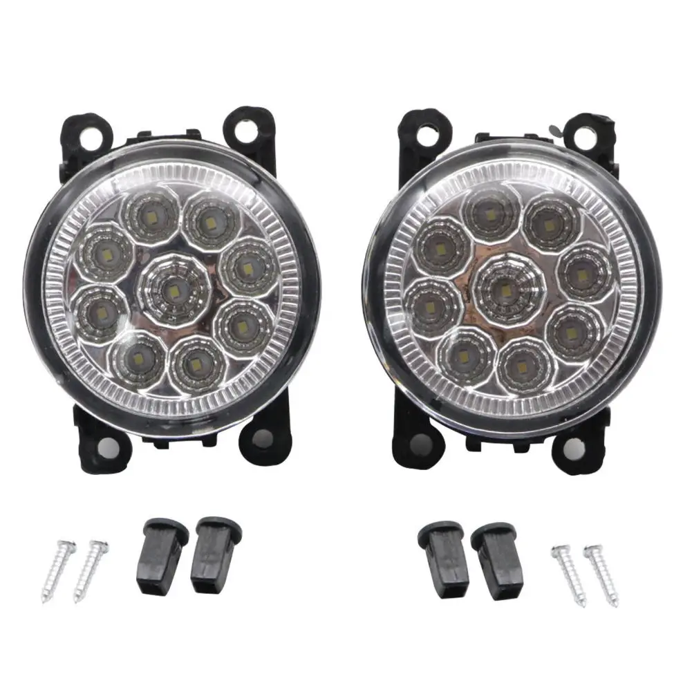 2Pcs LED Fog Light Lamp Replacement Compatible for Peugeot Citroen Opel Vauxhall Renault DACIA Porsche Replaces