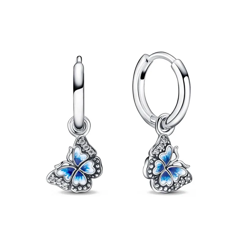 New 925 Silver Snowflake,Swallow Butterfly,Daisy Earrings Suitable for European Women's Festivals Exquisite Charm Jewelry Gifts view 4
