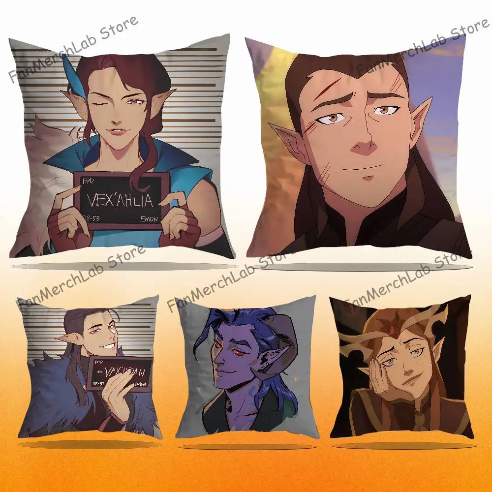 

Cartoon L-Legend V-Vox MachinaS Printed Pillow Cover Cushion Case Simple Sofa Pillow Case No Pillow Core