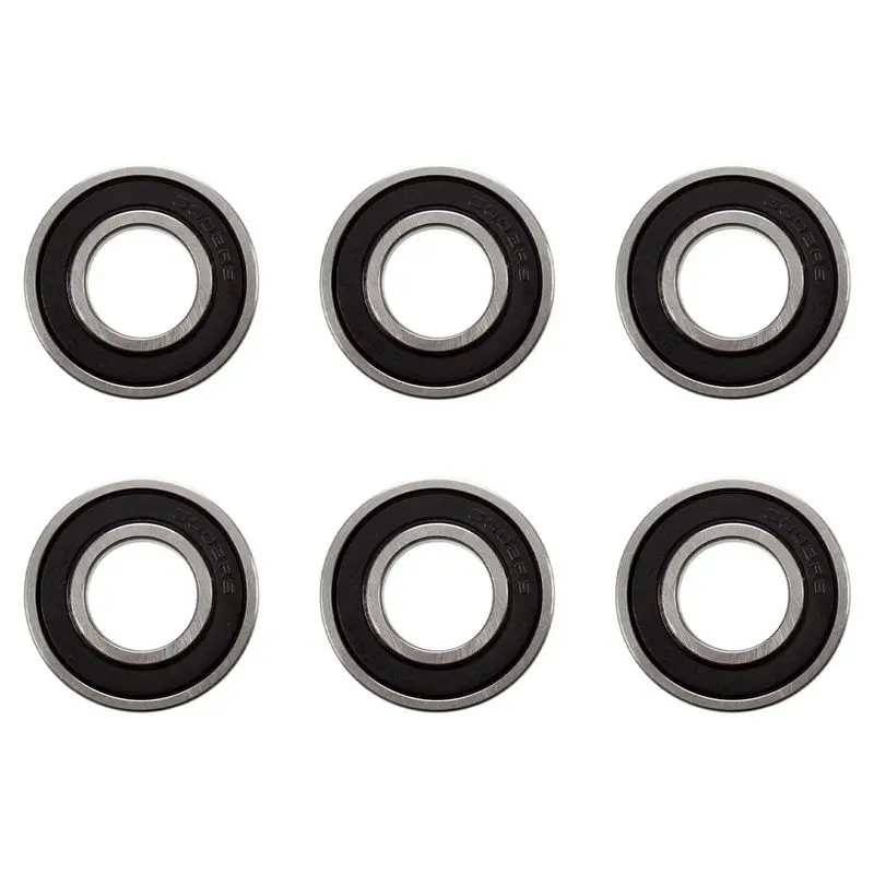 GTBL 6Pcs 15Mm X 32Mm X 9Mm Width Single Row Deep Groove Sealed Radial Ball Bearing 6002RS