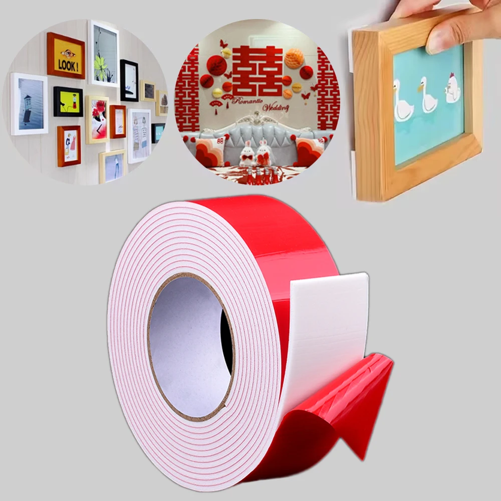 

5/10m Double-Sided Foam Tape Fixed Installation Furniture Office Home Carpet Door And Window Stickers Bracket Car Interior