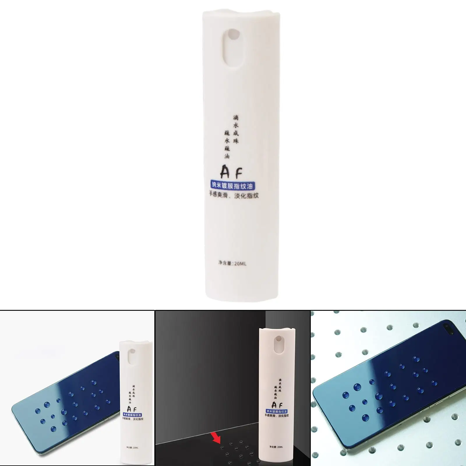 Líquido reparador de aceite antihuellas de vidrio templado para película de vidrio templado