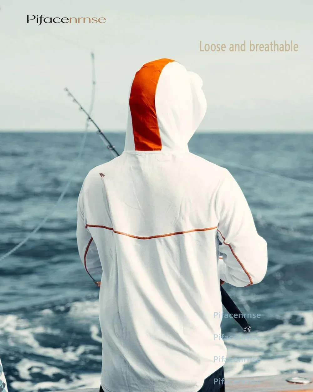 Fishing Shirt Uv Protection - Kaos Pancing Pria Berkerudung Lengan Panjang