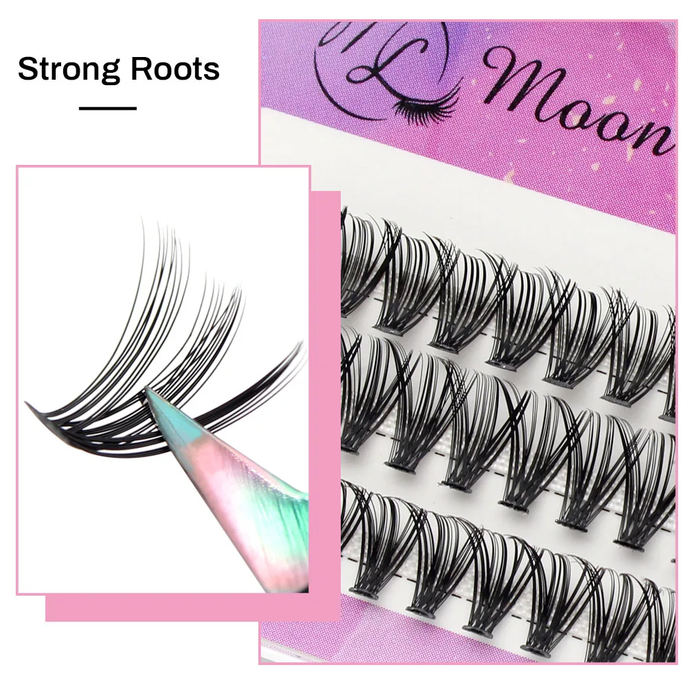 Mond lilie profession elle 20d 30d Einzel cluster Nerz Wimpern Verlängerung 3d Volumen effekt natürliche weiche Make-up Pfropfen Faux Wimpern – Detail 16