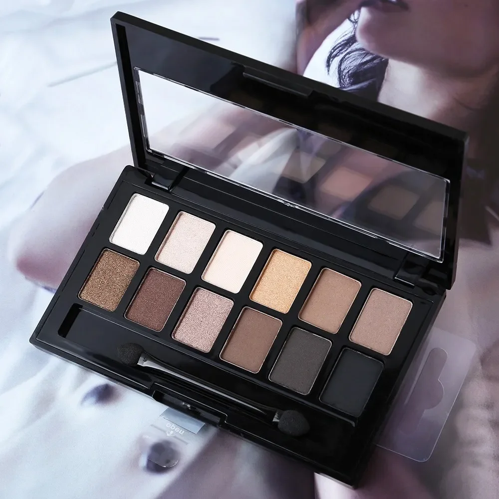 12 Colors Eyeshadow Professional Makeup Palette Natural Shimmer Matte Nudes Make Up Cosmetic Eye Shadow Plate