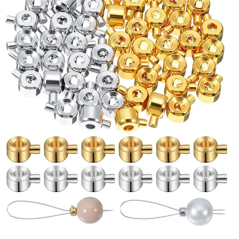 

CYL-100 PCS Crimp Beads For Jewelry Making, Gold And Silver Crimping Bead Covers, Ideal For DIY Necklace And Bracelet