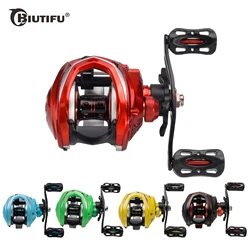 BIUTIFU Baitcasting Dual Brake System Reel 10KG Max Drag 19+1 BBs 8.1:1 High Speed Casting Fishing Wheel