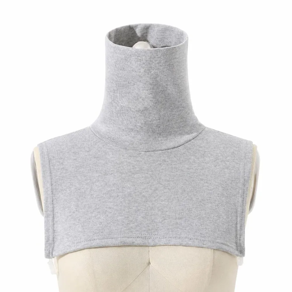Solid Color Turtleneck Fake Collar Neck Warmer Extensions Mock Neck Cover Detachable Collar Fake High Collar For Women Men