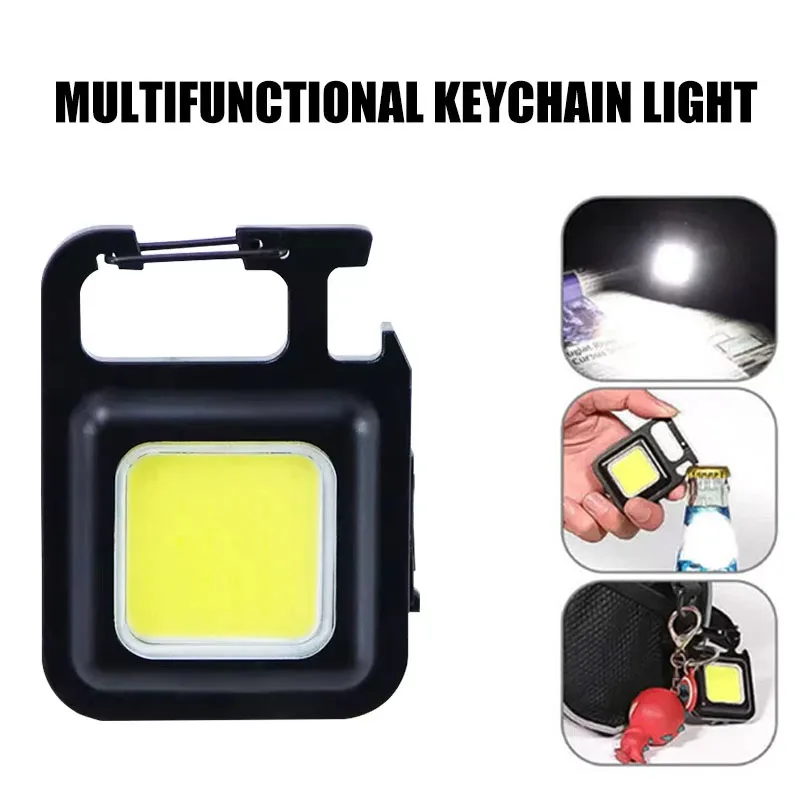 Portable Emergency Lighting LED Working Light For Camping Hiking Fishing Night Hiking Keychain Lamp Compact Daily Carry Torch