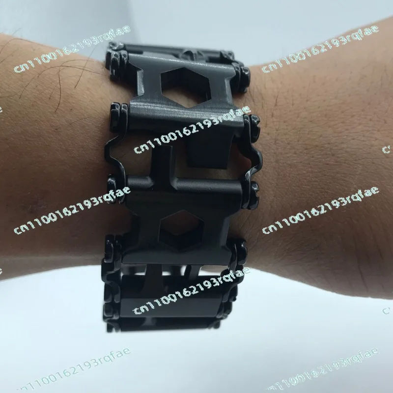 Outdoor emergency stainless steel outdoor tool bracelet 29-In-1 tool multi-function bracelet