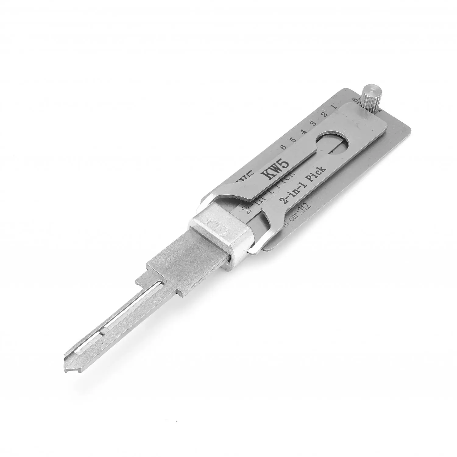 KW5 2 in 1 Locksmith Tools Professional for Home Door Civil Locks Stainless Steel Lock Picking Tool Kit and Key Reader Decoder
