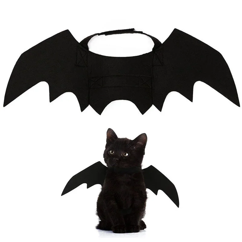 Costume d'Halloween pour Petits Chiens et Chats, Ailes de Chauve-Souris, Vampire, Accessoires Mignons, Décorations