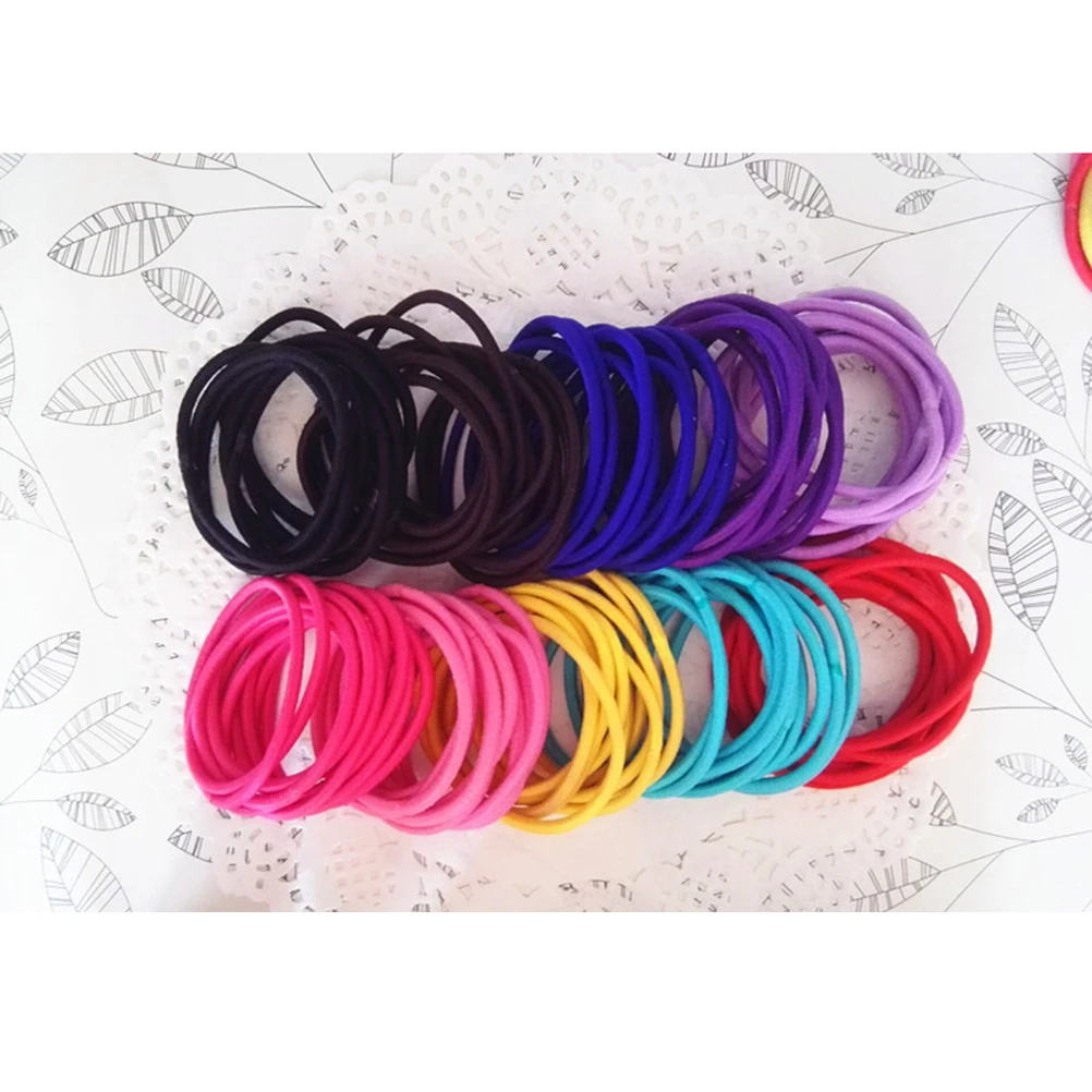 

Elastic s for Sports Ties Kids Ponytail Holder Hair Rope Gentle No Hair Rope Metal