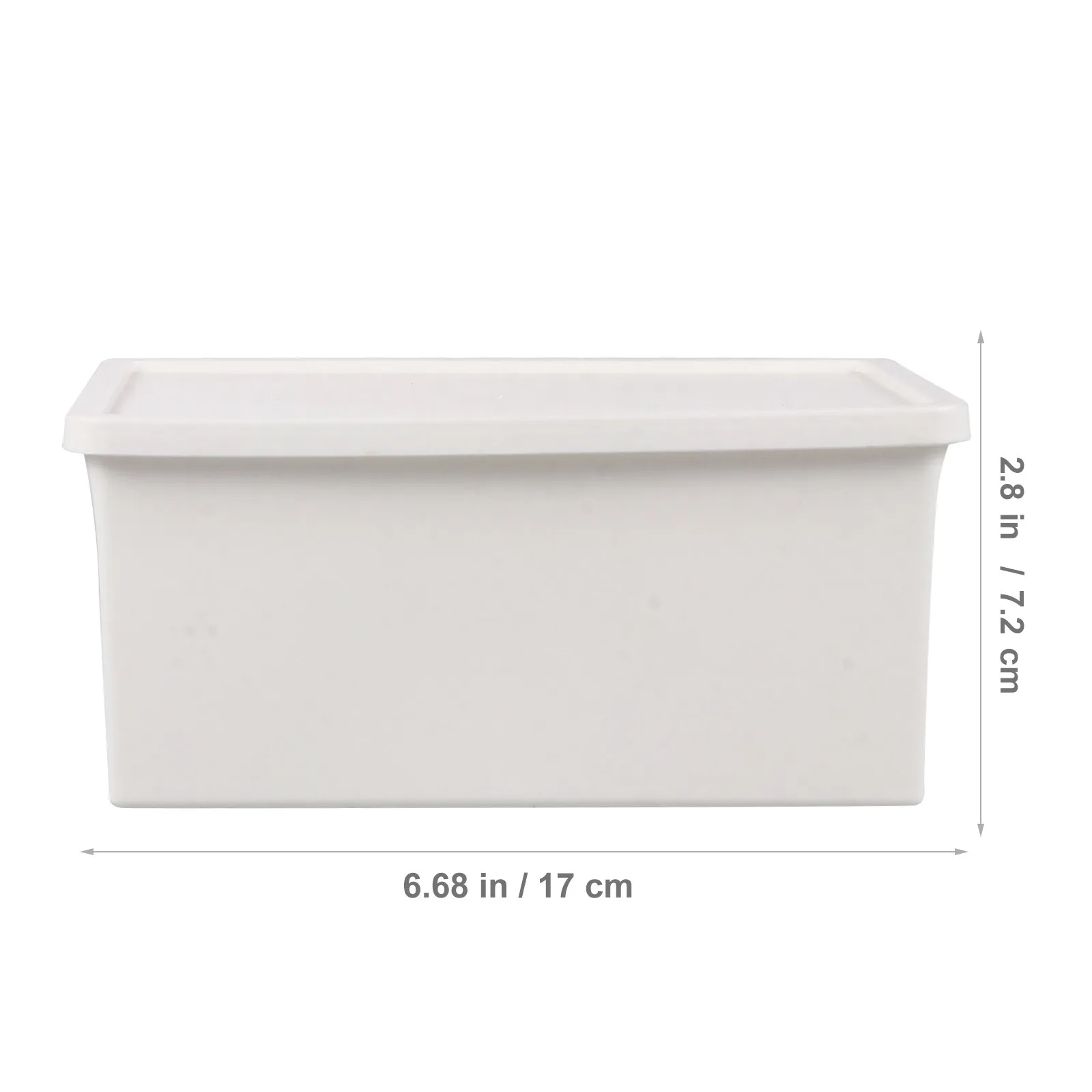 2Pcs Plastic Storage Boxes Sundries Holders Simple Design for Desktop Home Bedroom Office Organization System view 3
