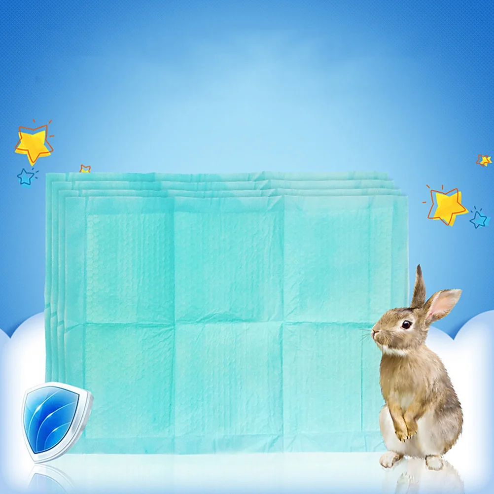 

50 Pcs Pet Pee Mat Puppy Pads Potty Training for Dogs Small Animal Urine Chinchilla