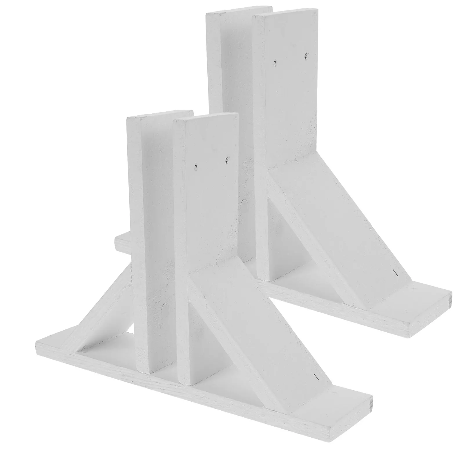 

2pcs Fence Accessories Wood Base for Small Picket Support Feet Garden Privacy Screening Parts Supplies HolderBracket Kit