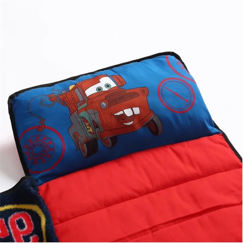 Mickey Minnie Mouse Frozen Princess Toddler Baby Nap Mat Pillow All-in-one Travel Boys Girls Sleeping Blanket Kids sleeping bag view 5