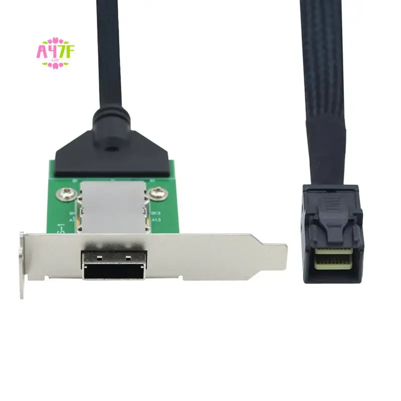

A47F-External Mini SAS HD SFF-8088 26P PCBA Female Adapter With Low Profile Bracket To SAS SFF-8643 12Gbps External 100-Ohm