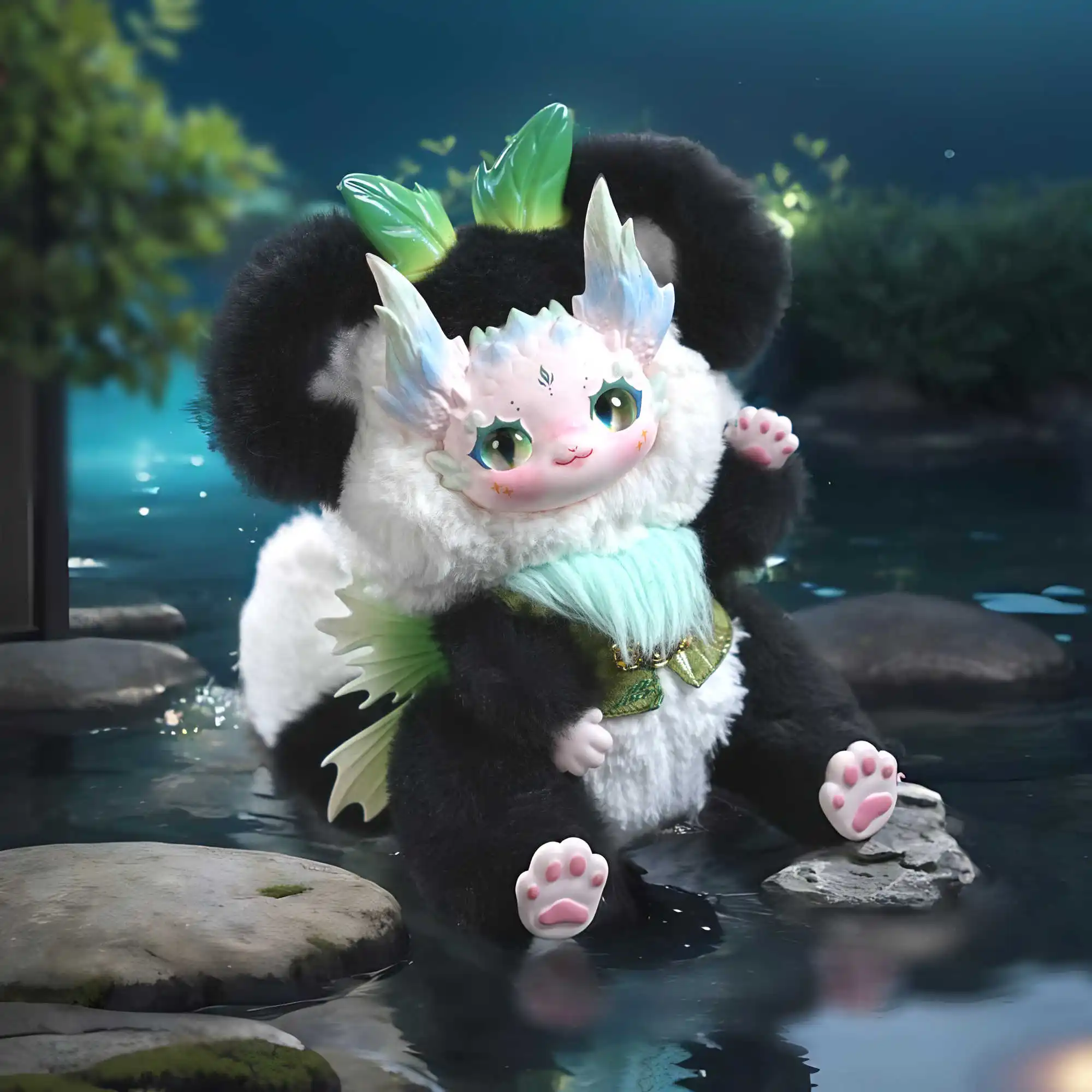 Dbs Maytree Dumia Yunyou Shanhai سلسلة الفينيل أفخم صندوق أعمى مفصل بحرية لطيف دمية سطح المكتب الديكور فتاة مفاجأة هدية #2