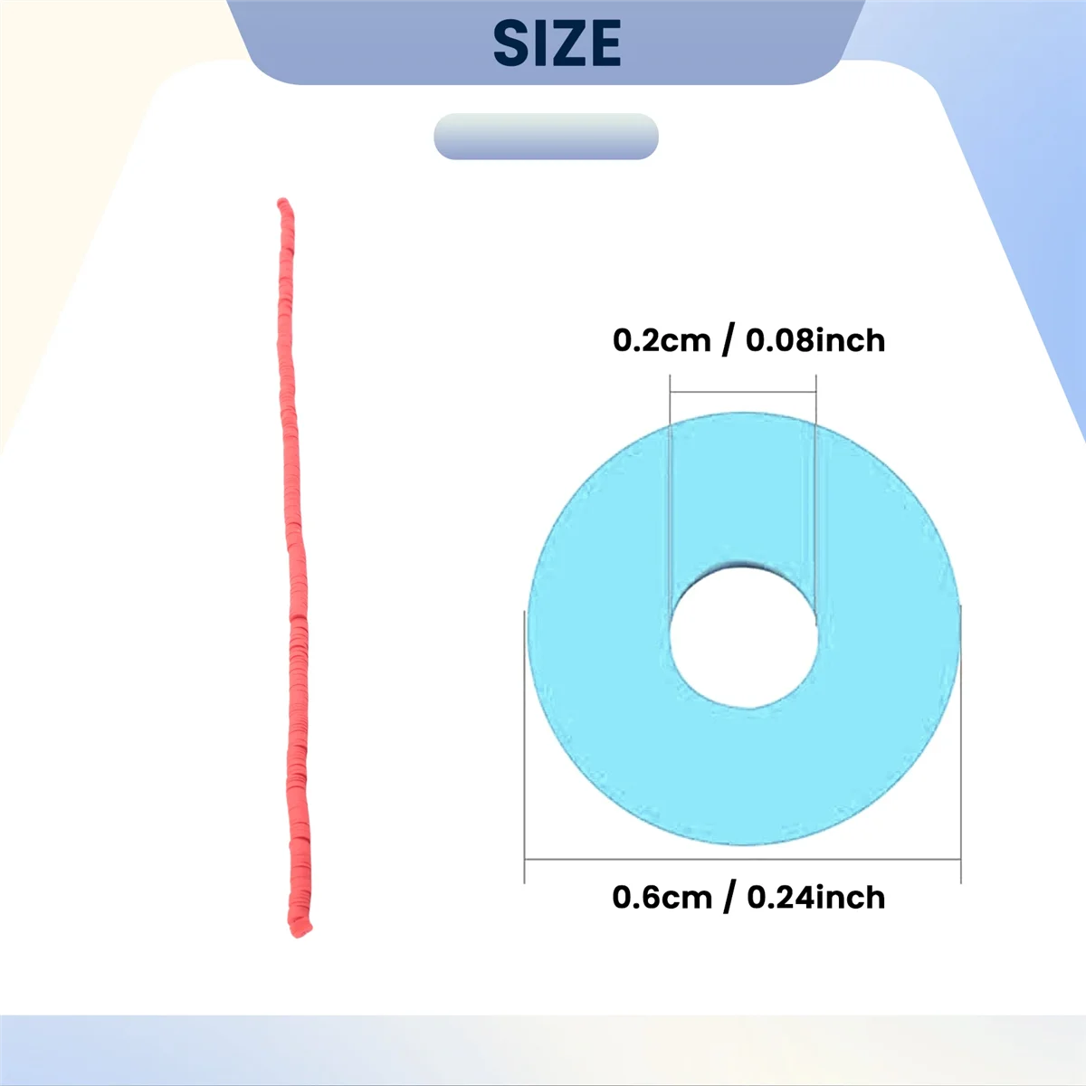 ABQR Perline piatte in argilla adatte per la creazione di gioielli Perline a disco dell'accademia Perline in gomma arcobaleno Bracciale artigianale fai-da-te
