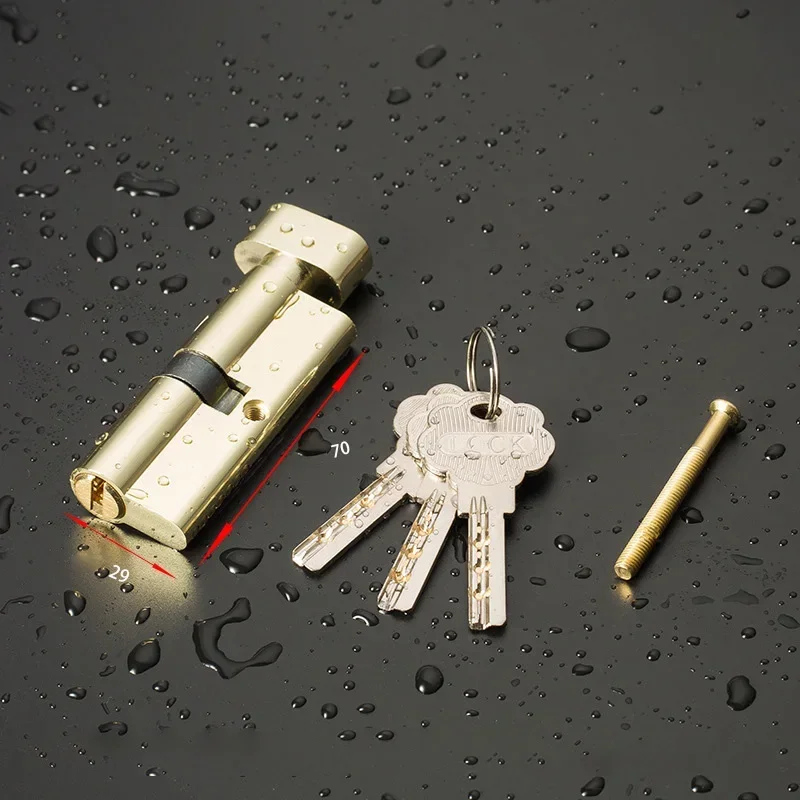 Door Lock Cylinder 70Mm/80Mm/90Mm Security Copper Lock Cylinder