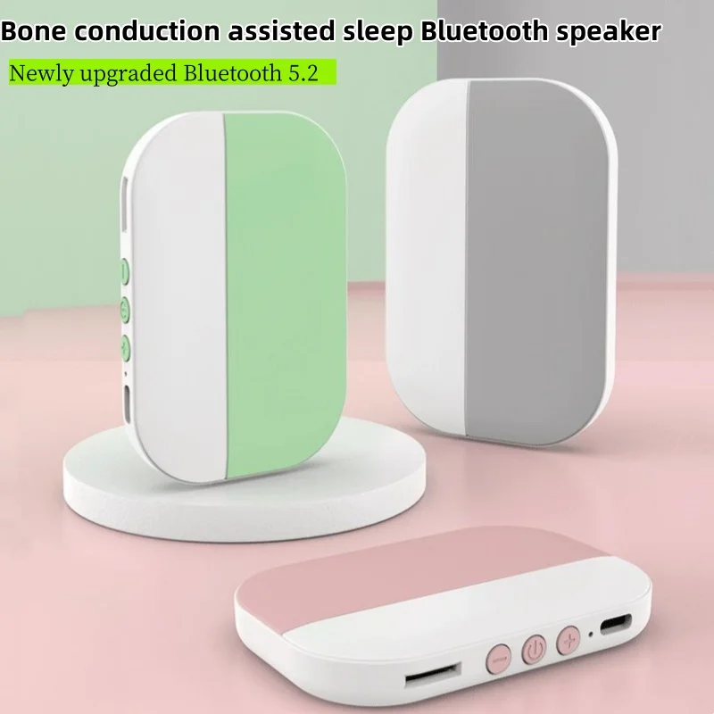 

TF Card Bluetooth 5.2 Speaker Wireless Bone Conduction Box Artifact Support Mini Stereo Music Player Under Pillow Sleep Aid