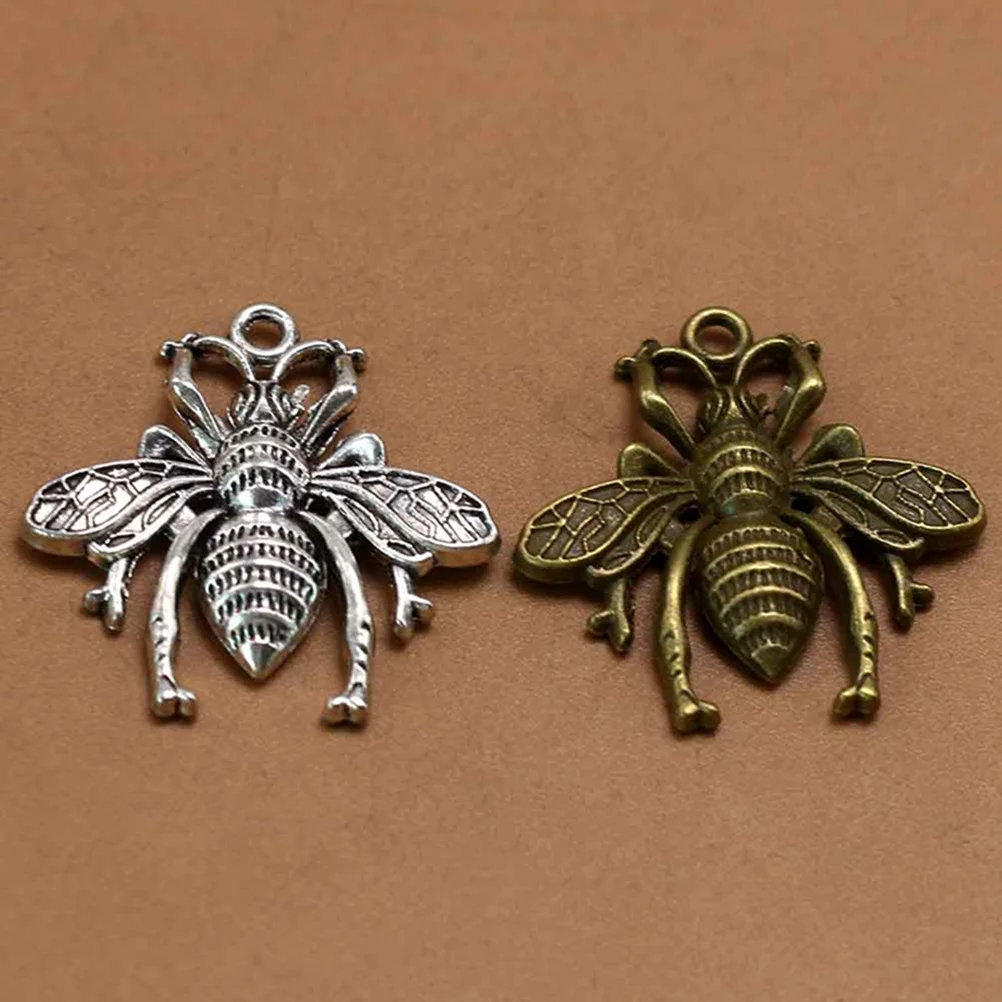 

20Pcs Alloy Bee Pendant Charm Set Simple Stylish DIY Jewelry Making Accessories for Necklace Bracelet Earrings