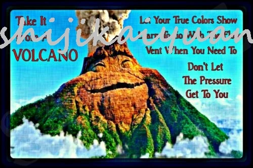 1 pack *VOLCANO WISDOM* USA MADE METAL SIGN 8X12 TIKI BAR LUAU INSPIRATION ADVICE HULA