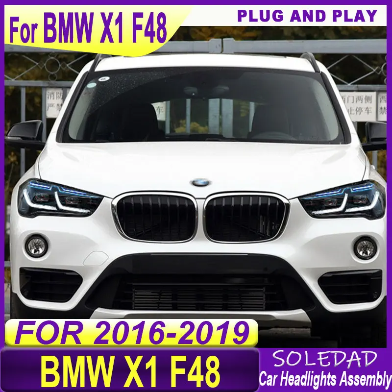 Car LED Headlight Light Assemblies For BMW X1 F48 F49 2016 2017 2018 2019 2020 2021 Auto Headlights DRL Brake Turn Signal Lamp