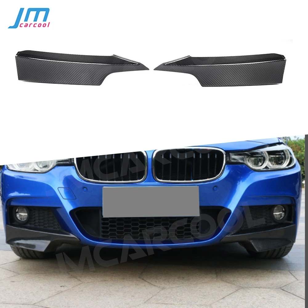 

JMCARCOOL Carbon Fiber Front Splitters Bumper Lip For BMW 3 Series F30 M Sport Sedan 2012-2017 Flaps Aprons Car Accessories