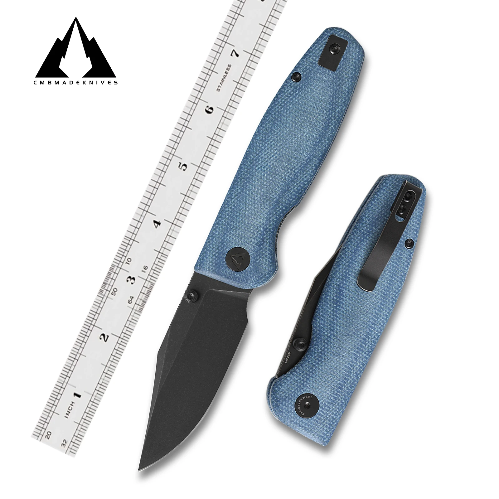 

CMBMADEKNIVES 3,27 ''Micarta Handle 14C28N Лезвие Кемпинг Открытый Карманный складной нож CMB-21B