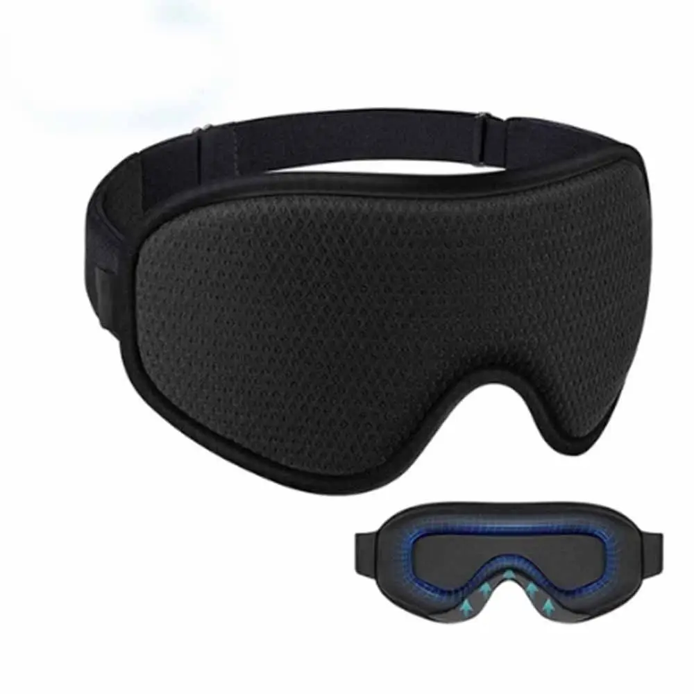 Breathable 3D Sleep Mask Slow rebound Soft Blackout Eye Mask Adjustable Elastic Strap Block Out Light Sleeping Aid Eyepatch Rest