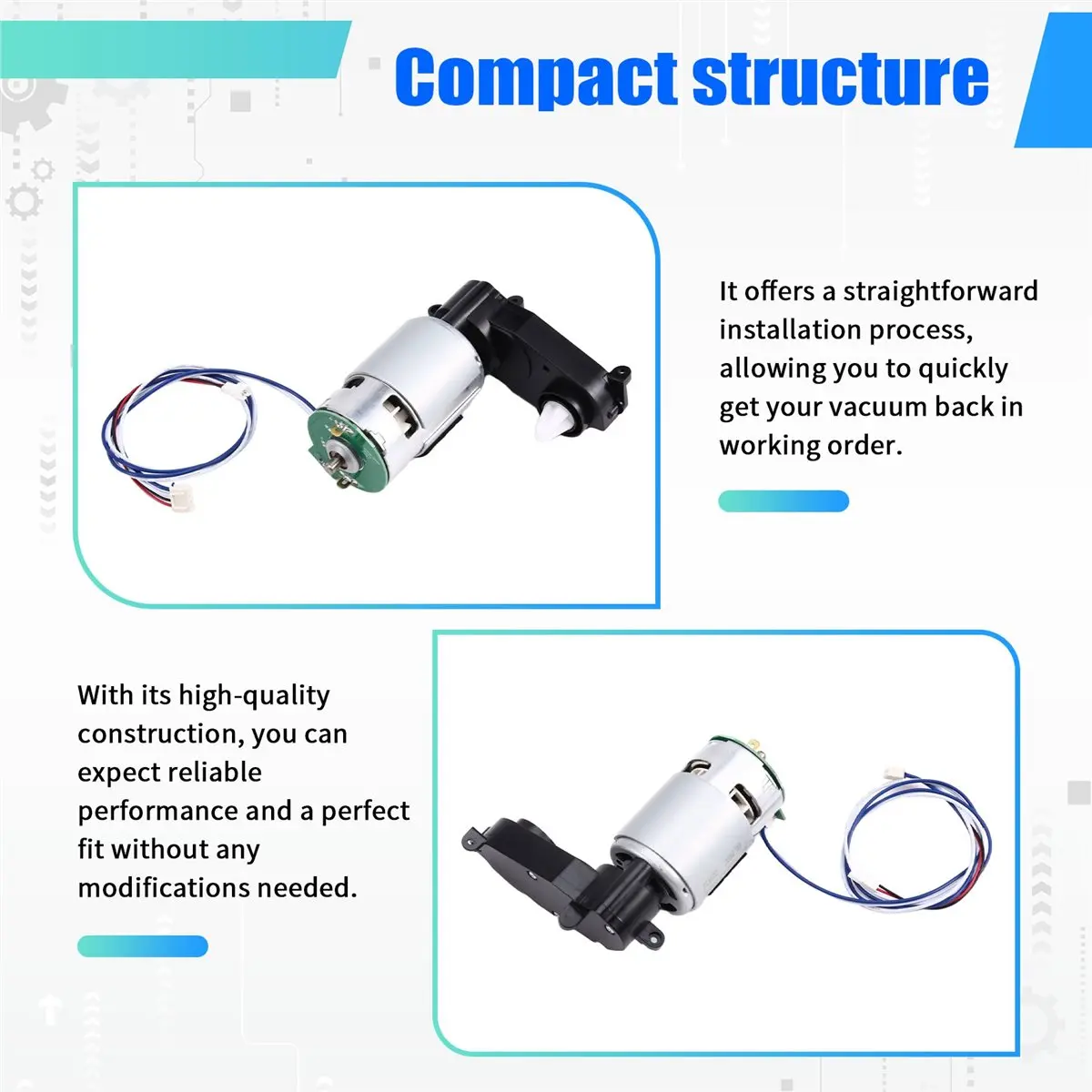 

Для робота-пылесоса ZXMI A1 ZNXDJQR01ZM, двигатель основной щетки в сборе