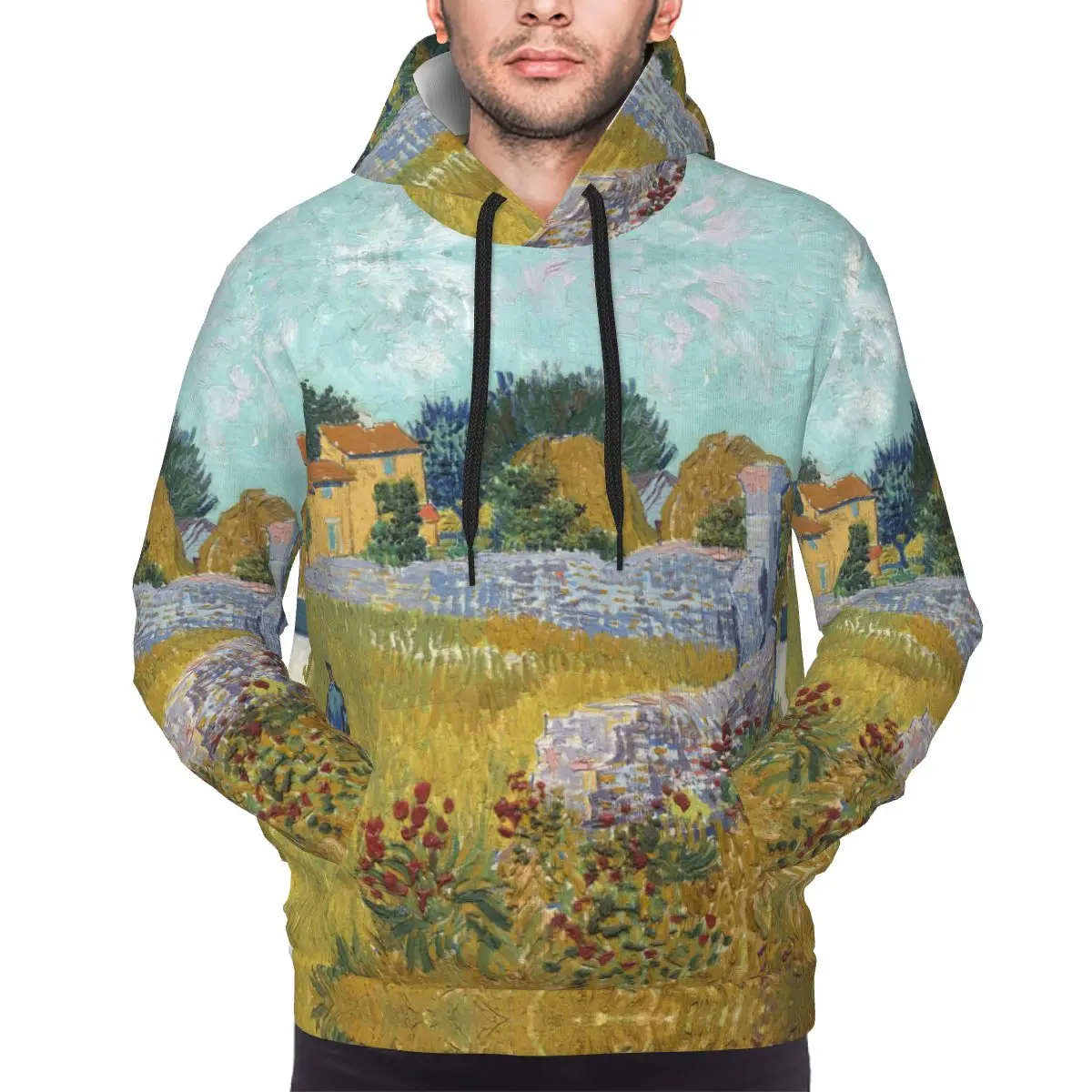 Vincent Van Gogh Hoodie For Men Women Sweatshirt Graphic Oil Painting Kanga Pocket Hoodies hoodie Pullover Long Sleeve Shirts