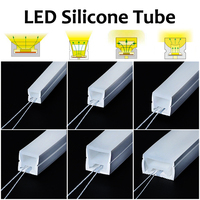 1m-10m LED Silicone Neon Tube Flexible Soft Silica Gel Sign IP67 Waterproof For WS2811 WS2812 SK6812 5050 Addressable RGB Strip
